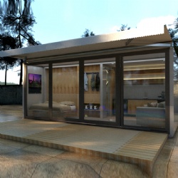 Push-out modular house