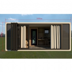 Push-out modular house + Folding door